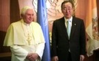 Benoît XVI, devant l'ONU, demande aux Etats de protéger leurs populations